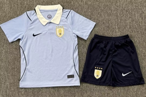 Kids 2026/27 Uruguay Home Blue Kids/Youth Soccer Uniform-JY/208/812