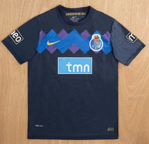 11/12 Retro Version Porto Away Black Thailand Soccer Jersey AAA-1041