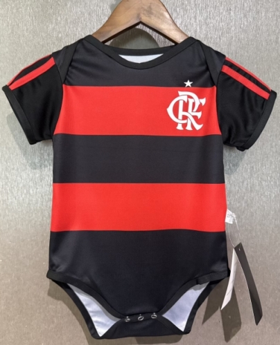 (Size 9-12) 2026/27 Flamengo Home Red & Black Baby Soccer Uniform-308