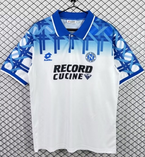 94/95 Retro Version Napoli Away White Thailand Soccer Jersey AAA-503