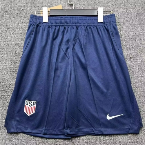 2026/27 USA Home Royal Blue Thailand Soccer Shorts-315