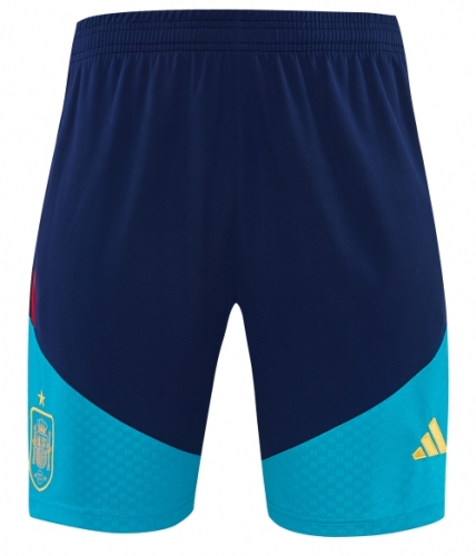 2026/27 Spain Royal Blue Thailand Soccer Training Shorts-418