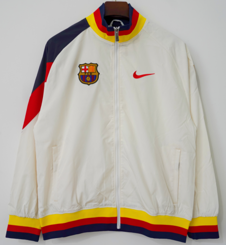 2026/27 Barcelona White Windbreaker Hoodies Top-66
