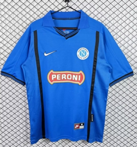 99/00 Retro Version Napoli Home Blue Thailand Soccer Jersey AAA-503