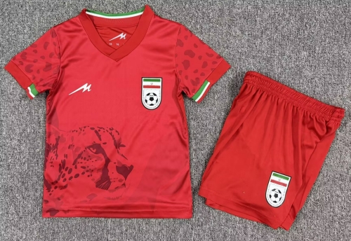 Kids 2026/27 Iran Away Red Kids/Youth Soccer Uniform-1040