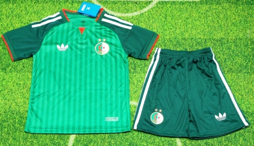 Kids 2026/27 Algeria Away Green Kids/Youth Soccer Uniform-507