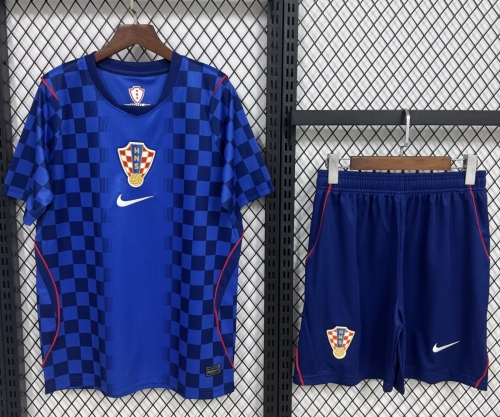 2026/27 Croatia Away Royal Blue Soccer Uniform-315