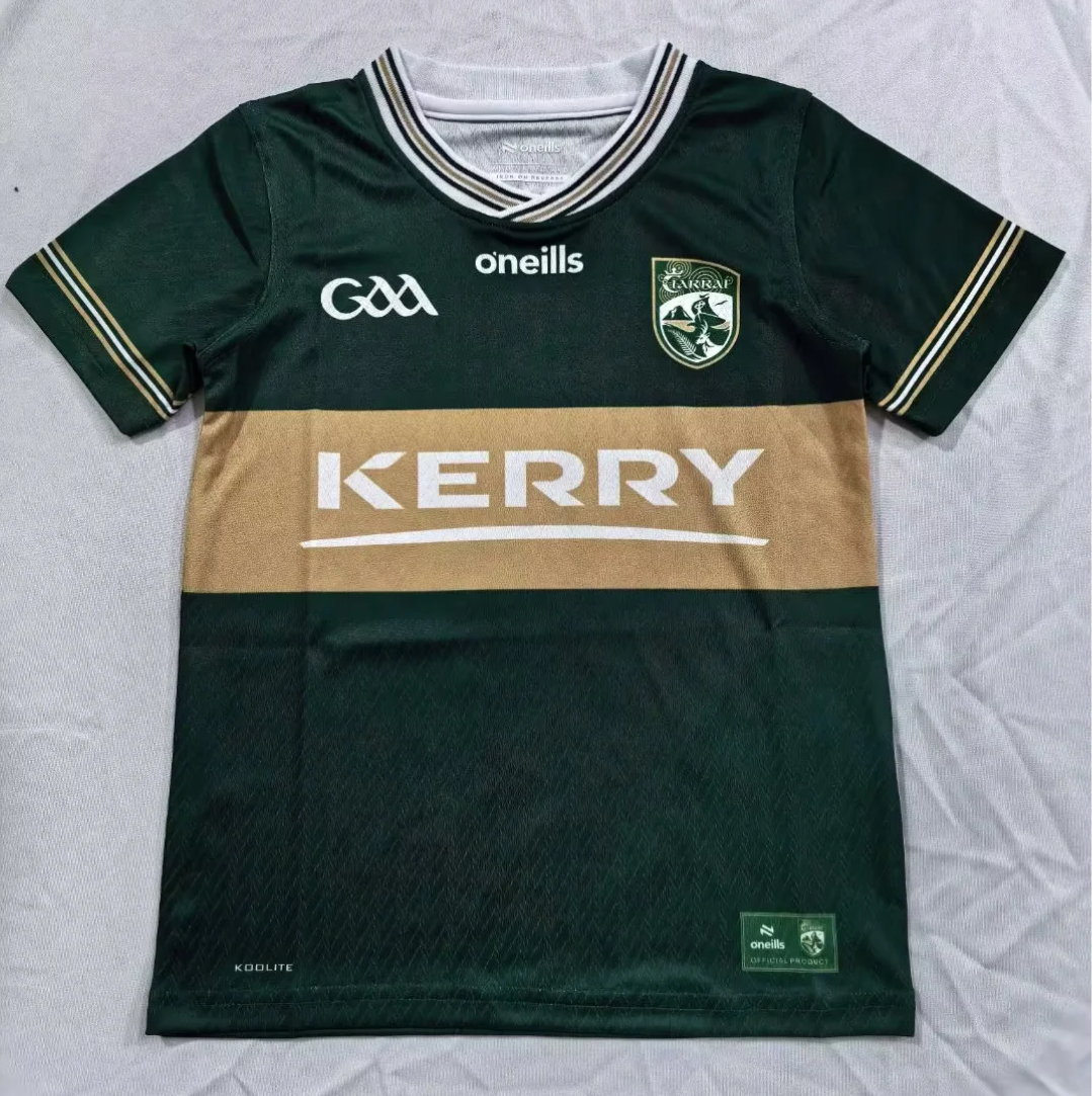 Kids 2026 GAA Season Green Thailand Rugby Shirts-805