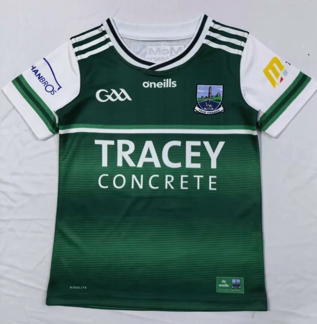 Kids 2026 GAA Season Green Thailand Rugby Shirts-805