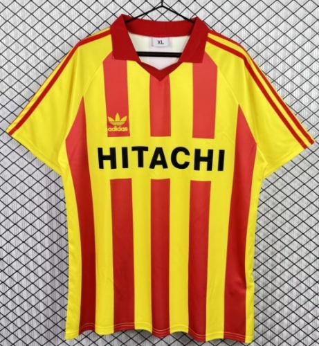 91/92 US Lecce Home Red & Yellow Thailand Soccer Jersey AAA-503