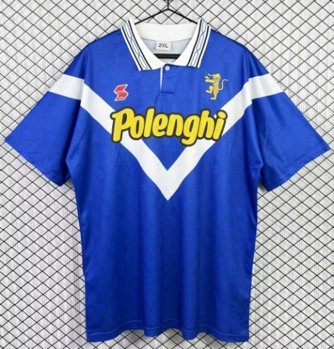 95/96 Retro Version Brescia Calcio Home Blue Thailand Soccer Jersey AAA-503