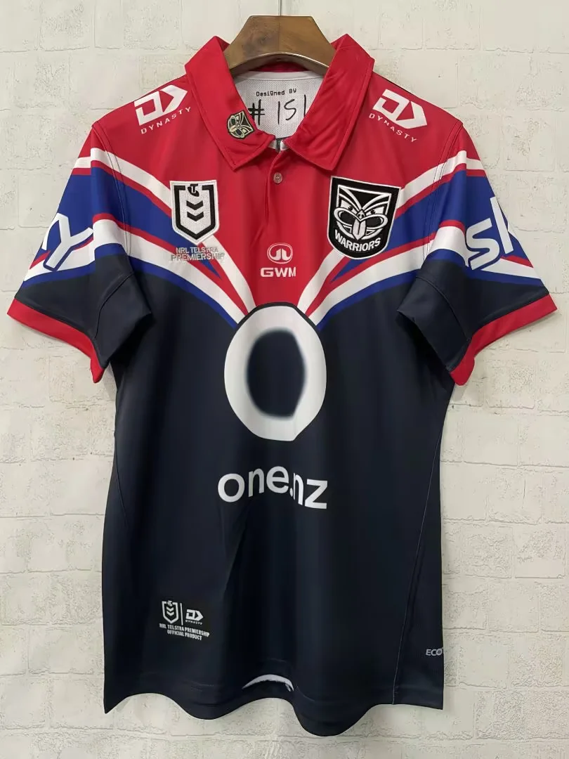 2026 Warriors Black & Red Rugby Shirts-805