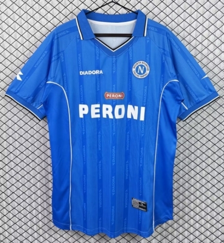 00/01 Retro Version Napoli Home Blue Thailand Soccer Jersey AAA-503