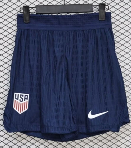 Player Version 2026/27 USA Home Royal Blue Thailand Soccer Shorts-888