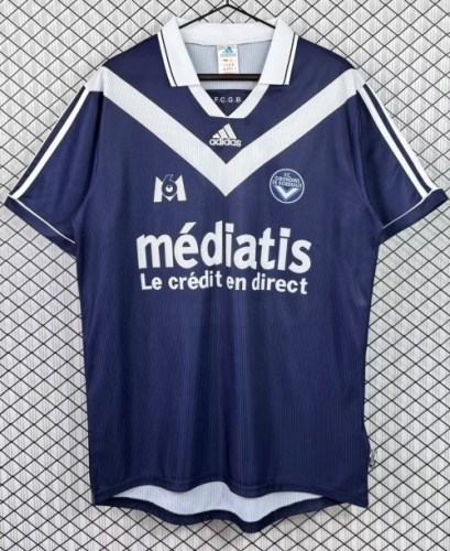 99/00 Retro Version Bordeaux Home Royal Blue Thailand Soccer Jersey-503