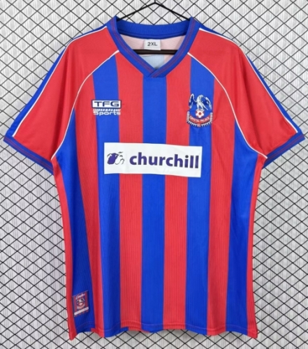 99/00 Retro Version Crystal Palace Home Red & Blue Thailand Soccer Jersey AAA-503