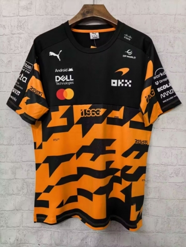 2026 #F1 Mclaren Black & Orange Formula One Racing Shirts-805