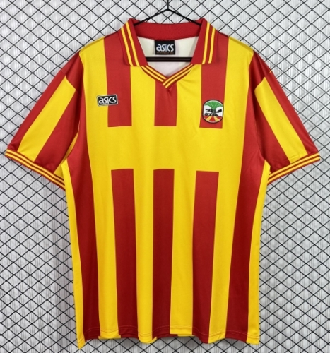 95/96 Retro Version US Lecce Home Red & Yellow Thailand Soccer Jersey AAA-503