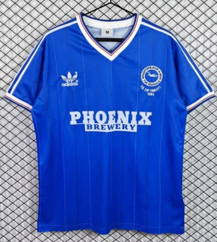 83/84 Retro Version Brighton & Hove Albion Home Blue Thailand Soccer Jersey AAA-503