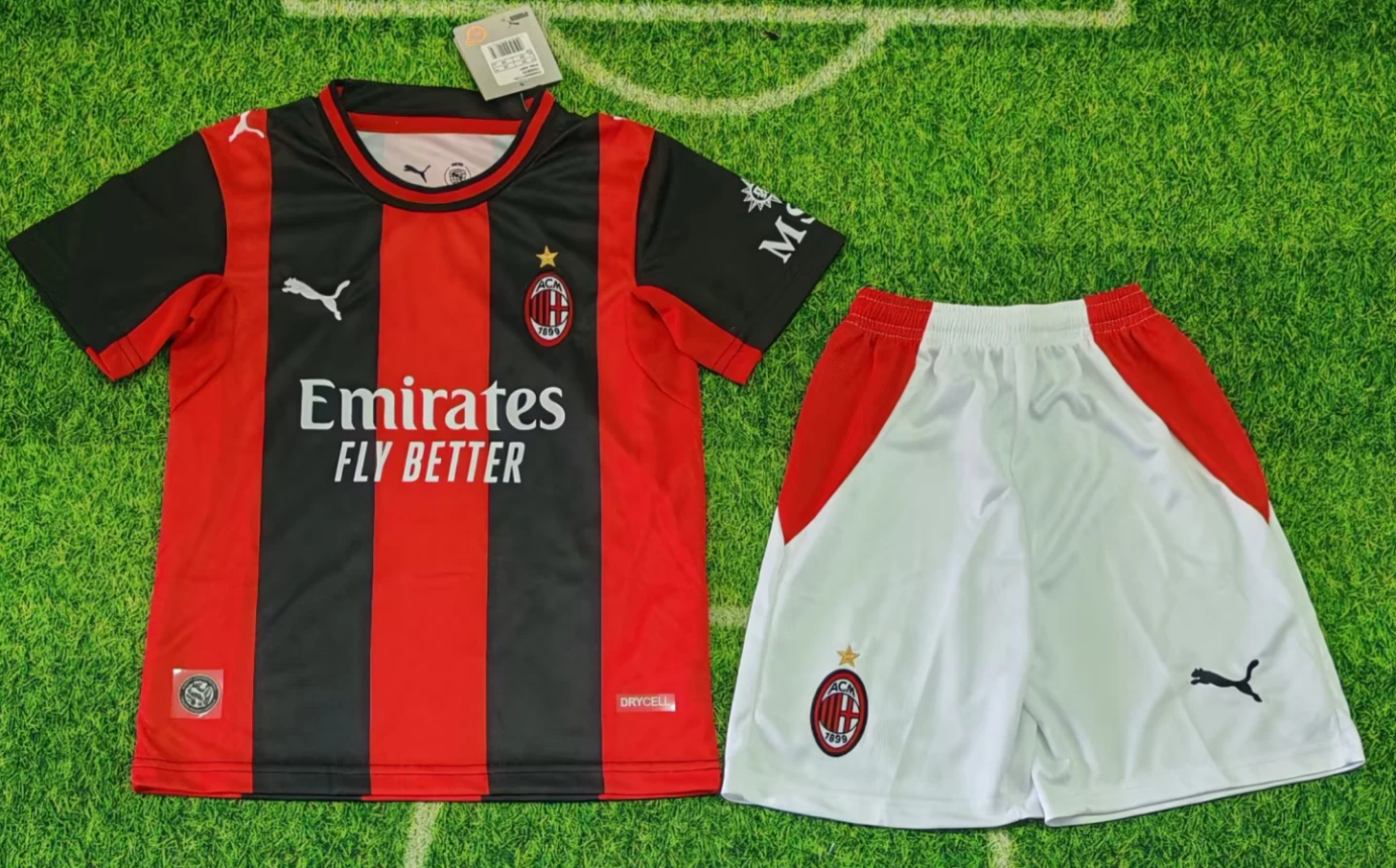 Kids 2026/27 AC Milan Home Red & Black Youth/Kids Soccer Uniform-123