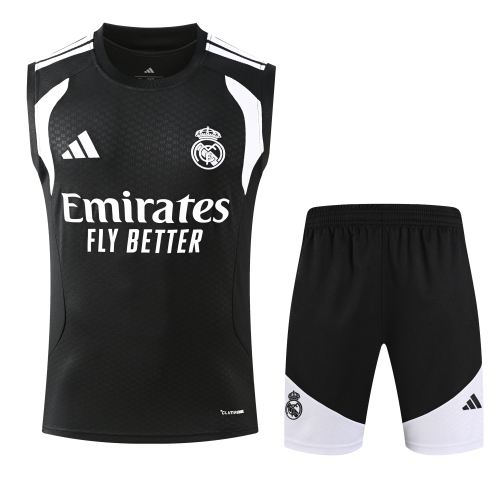 2026/27 Real Madrid Black Thailand Soccer Training Vest Set-418