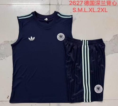 2026/27 Germany Royal Blue Thailand Soccer Tracksuit Vest Set-815