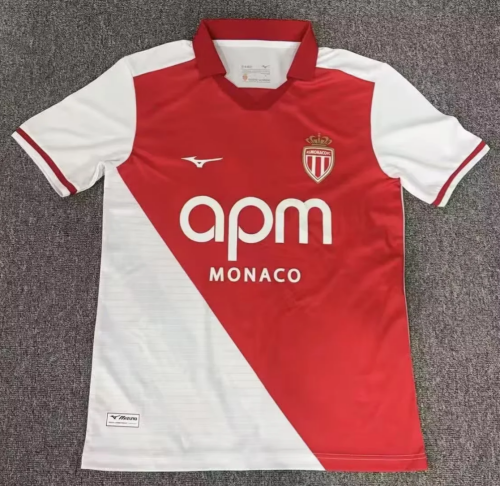 2026/27 Monaco Home Red & White Thailand Soccer Jersey AAA-1040