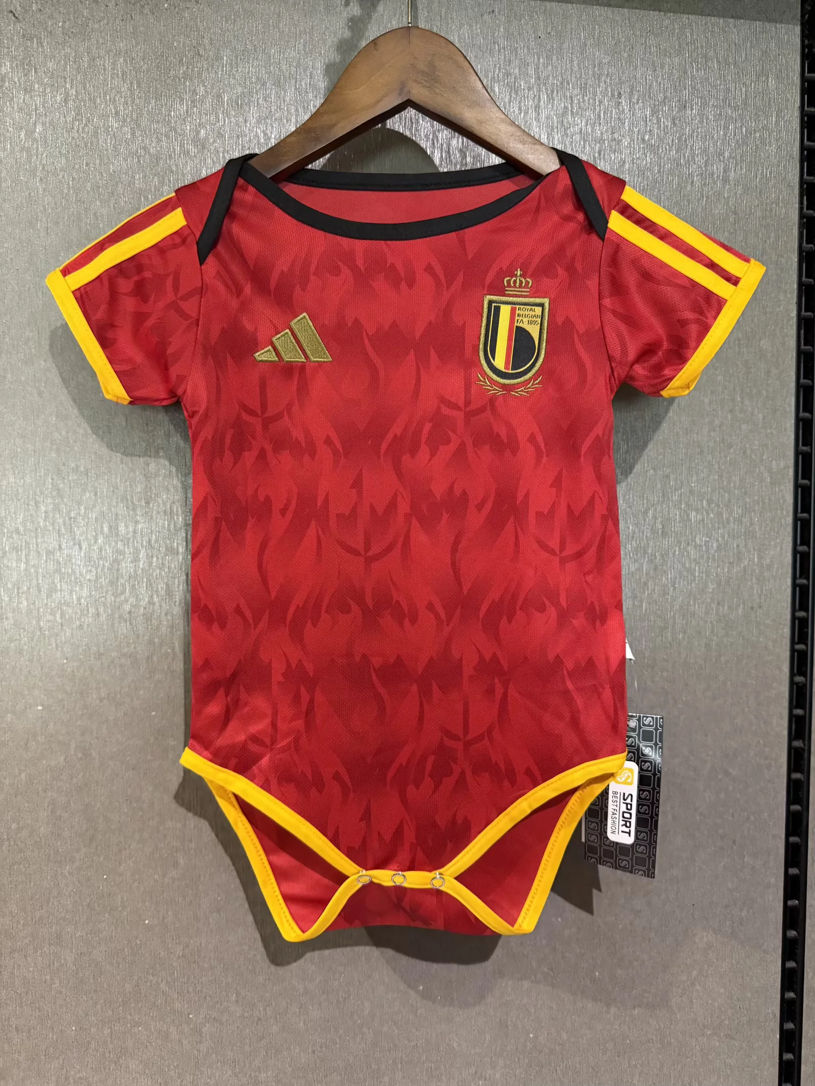 (Size 9/12 )2026/27 Belgium Home Red Baby Soccer Uniform-308
