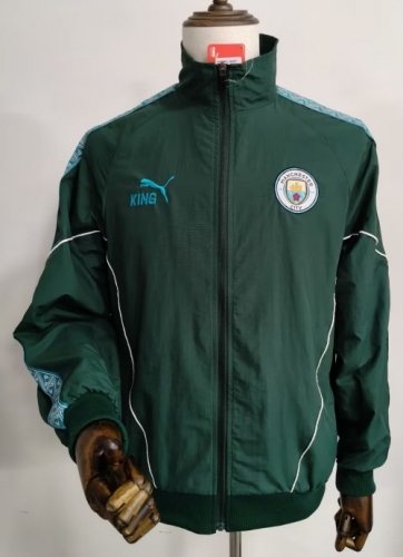 2026/27 Manchester City Green Windbreaker Hoodies Top-XH
