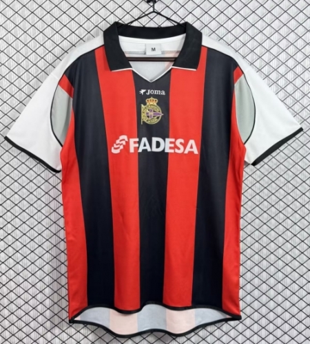 01/02 Retro Version Deportivo La Coruña Away Black & Red Thailand Soccer Jersey AAA-503