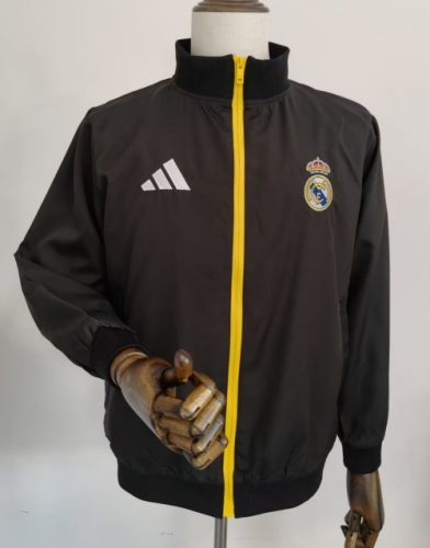 2026/27 Rea Madrid Black Windbreaker Hoodies Top-XH