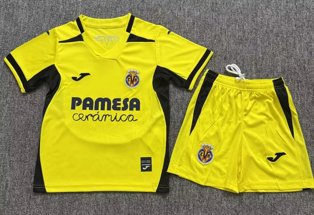 Kids 2026/27 Villarreal CF Home Yellow Kids/Youth Soccer Uniform-JY