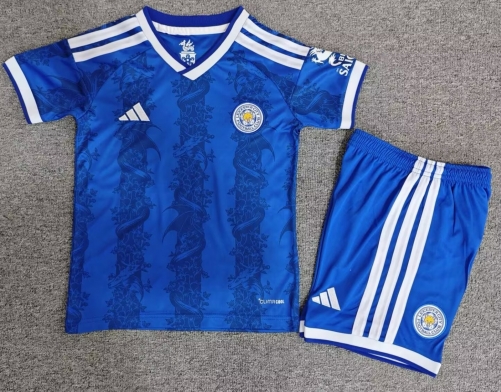 Kids 2026/27 Leicester City Home Blue Kids/Youth Soccer Uniform-1040