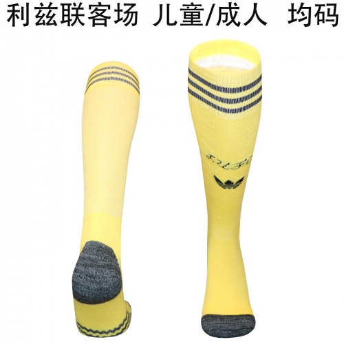 Adult/Kids 2026/27 Leeds United Away Yellow Thailand Soccer Socks
