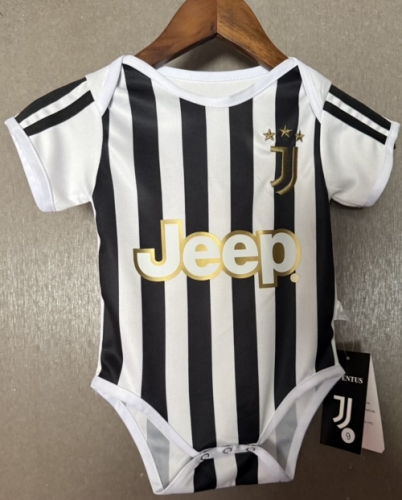 (Size 9/12 )2026/27 Juventus Home White & Black Baby Soccer Uniform-308