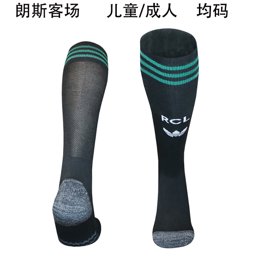 2026/27 RC Lens Away Black Adult/Youth/Kids Thailand Soccer Socks