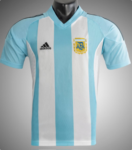 02 Retro Version Argentina Home Blue & White Thailand Soccer Jersey AAA-1041
