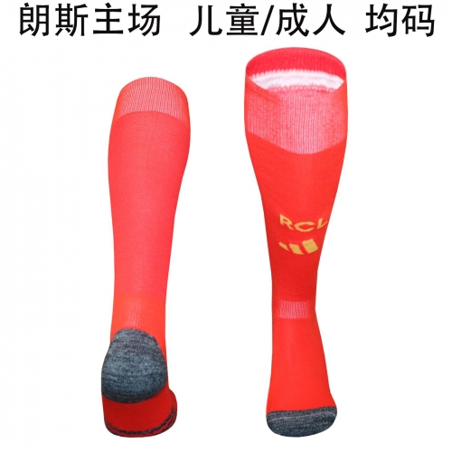 2026/27 RC Lens Home Red Adult/Youth/Kids Thailand Soccer Socks