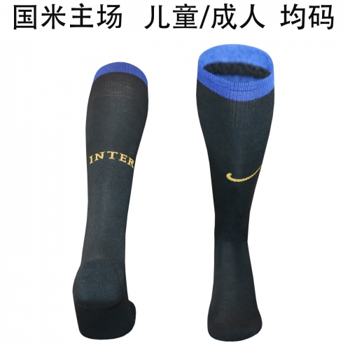 Kids/Youth 2026/27 Inter Milan Home Black Thailand Soccer Socks