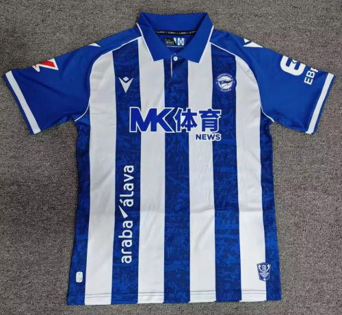 2026/27 Deportivo Alavés Home Blue & White Thailand Soccer Jersey AAA-1040