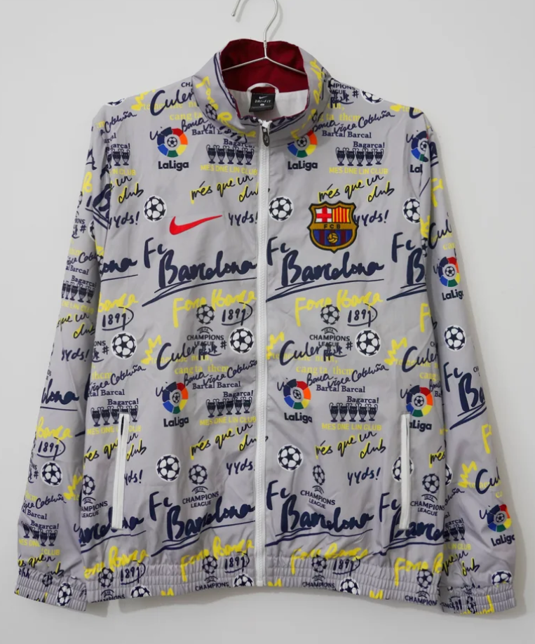 2024/25 Barcelona Gray Windbreaker Hoodies Top-66
