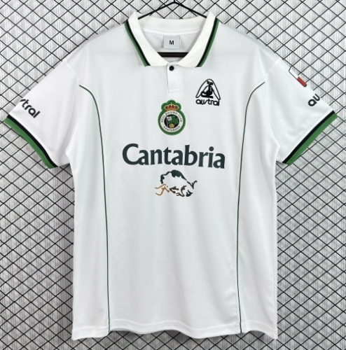 98/01 Retro Version Racing de Santander Home White Thailand Soccer Jerseys AAA-503