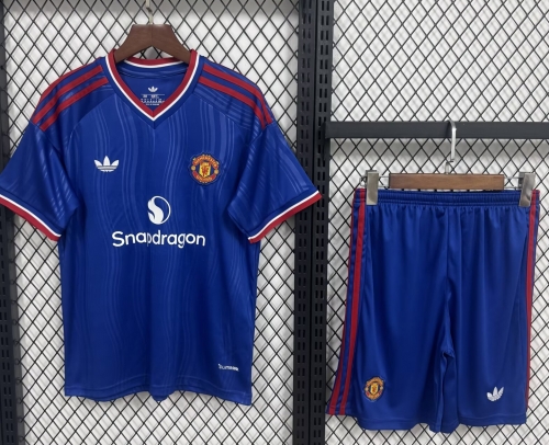 Kids 2026/27 Man United Away Blue Kids/Youth Soccer Uniform-530/A
