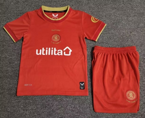 Kids 2026/27 Middlesbrough Home Red Kids/Youth Soccer Uniform-1040