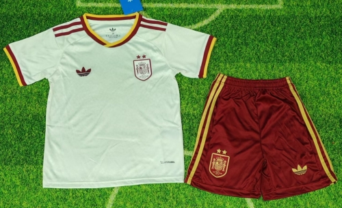2 Star Kids 2026/27 Spain Away White Kids/Youth Soccer Uniform-507/530