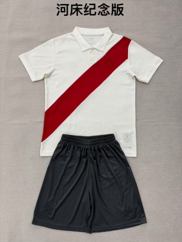 Kids 2026/27 Commemorative Version River Plate White Kids/Youth Soccer Uniform-208