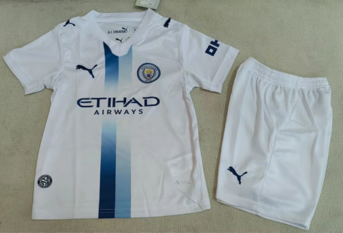 Kids 2026/27 Manchester City Away White Kids/Youth Soccer Uniform-507