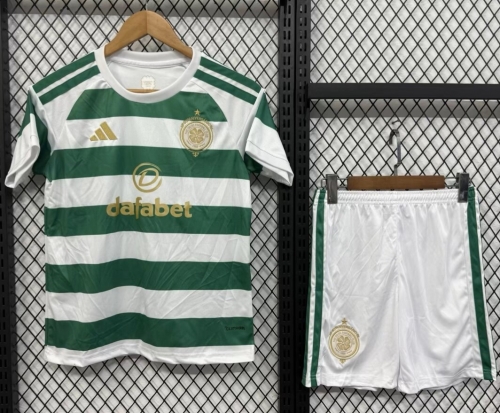 Kids 2026/27 Celtic Home White & Green Kids/Youth Soccer Uniform-530