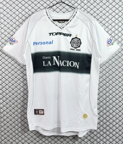 2002 Retro Version Olimpia Home White Thailand Soccer Jersey AAA-503
