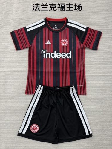 2026/27 Frankfurt Home Red & Black Soccer Uniform-208
